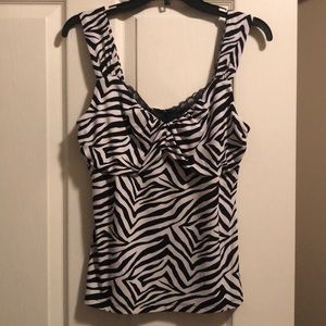 WHBM Zebra top, Medium